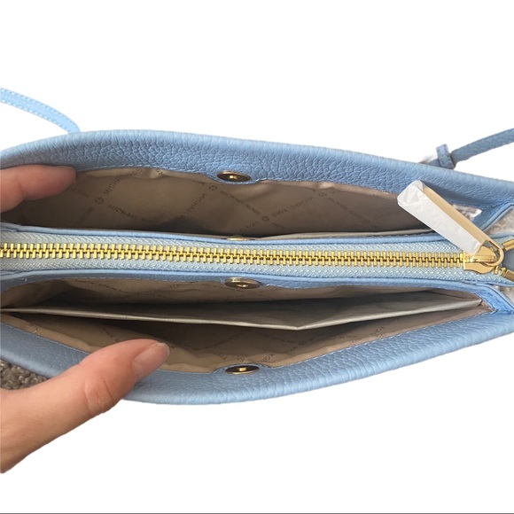 NWT Michael Kors Blue Jet Set Travel Crossbody - Picture 4 of 13